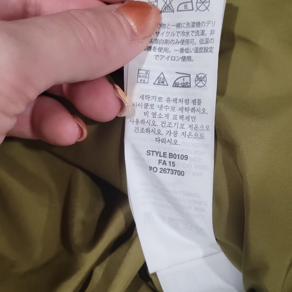 J. Crew Olive Quilted Vest With Pockets SZ. XS - Picture 8 of 8